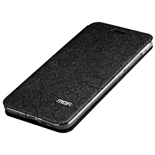 фото Чехол-книжка mypads для huawei honor 7x на жёсткой металлической основе чёрный