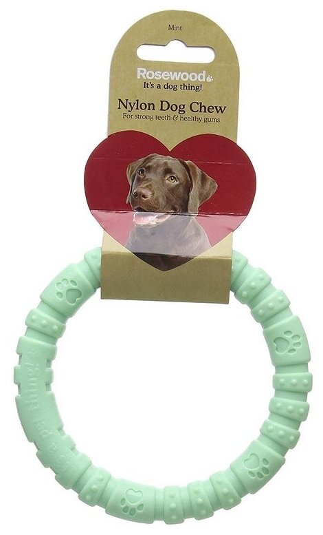Игрушка для собак ROSEWOOD нейлон "Кольцо мятное", 14х14x2см (Великобритания) - фотография № 3