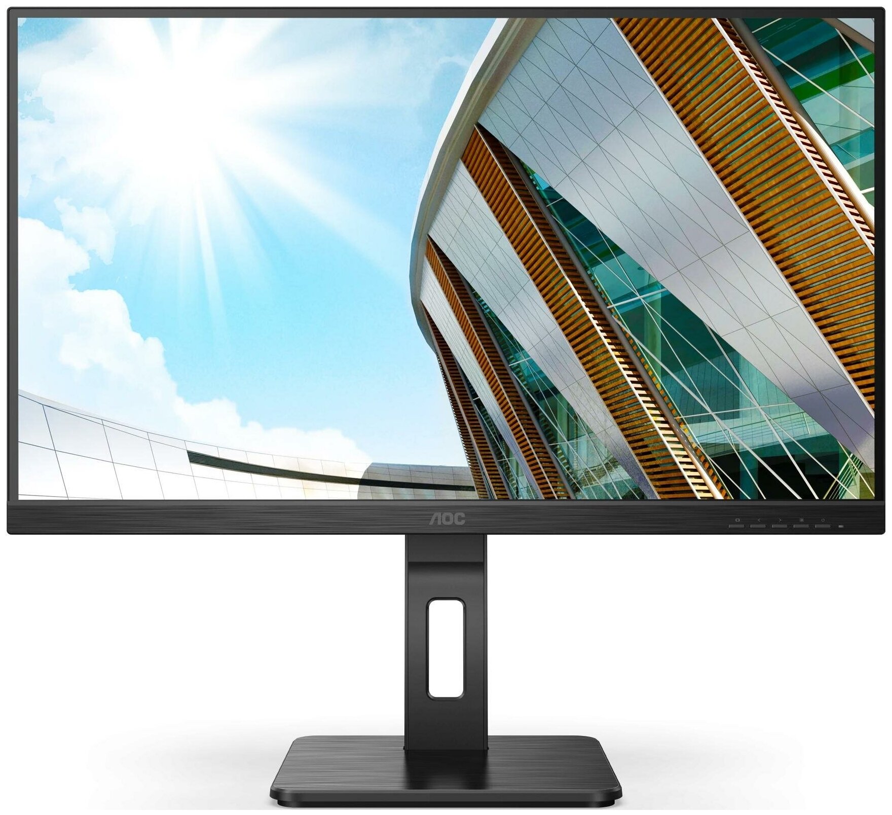 LCD AOC 27' Q27p2ca ips 2560х1440 300cd 178/178 1000:1 4ms D-Sub 2xHDMI DisplayPort USB-Hub Pivot .