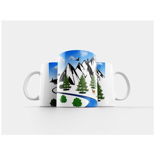 фото Кружка "дерево, снег, природа" 320 мл lotsprints