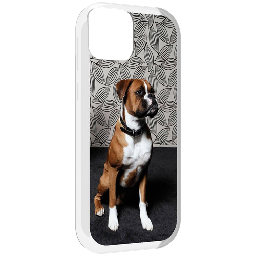Чехол MyPads боксер собака для UleFone Note 6 / Note 6T / Note 6P задняя-панель-накладка-бампер