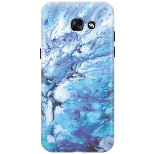 фото Re:paчехол - накладка artcolor для samsung galaxy a5 (2017) с принтом "синий мрамор"
