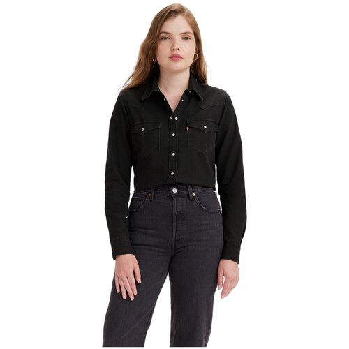 Рубашка Levis Women Ultimate Western Denim Shirt L Женщины