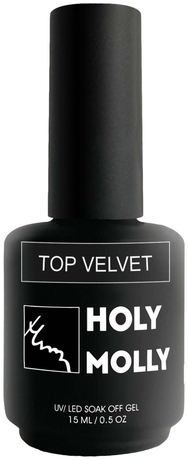 HOLY MOLLY верхнее покрытие Top Velvet, прозрачный, 15 мл