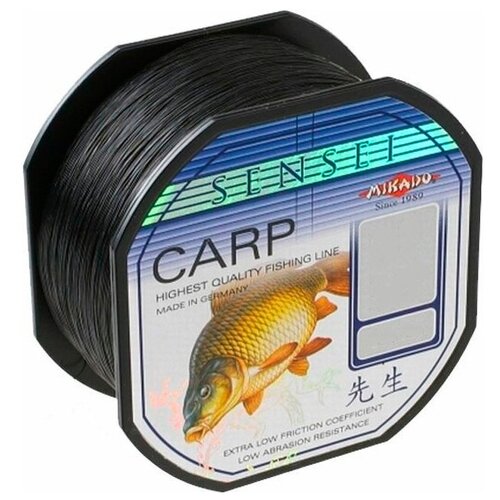 фото Монофильная леска mikado sensei carp d=0.26 мм, 200 м, 8.9 кг, черный