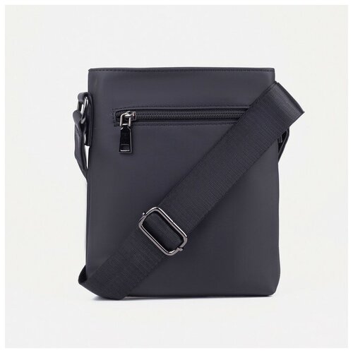 фото Сумка, отдел на молнии, 2 наружных кармана, водонепроницаемая, цвет чёрный нет бренда