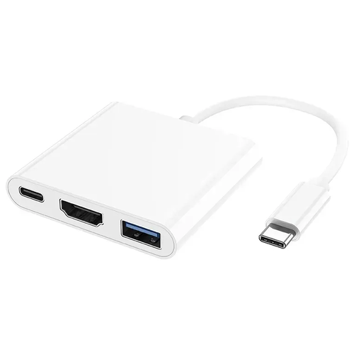 Адаптер Type-C на USB 3.0, HDMI, Type-C для MacBook Pro, Air, iMac с возможностью зарядки