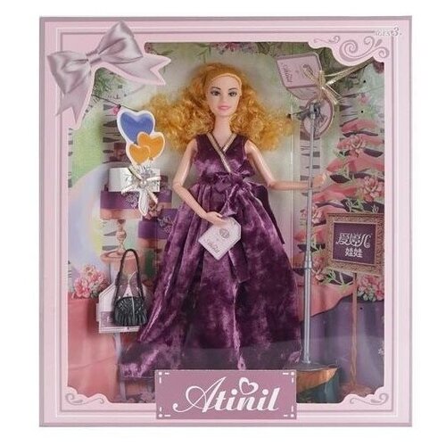 Кукла Atinil. Фиолетовая феерия в темно-фиолетовом платье с аксессуарами, 28см - Junfa Toys [WJ-21533] платье феерия чувств