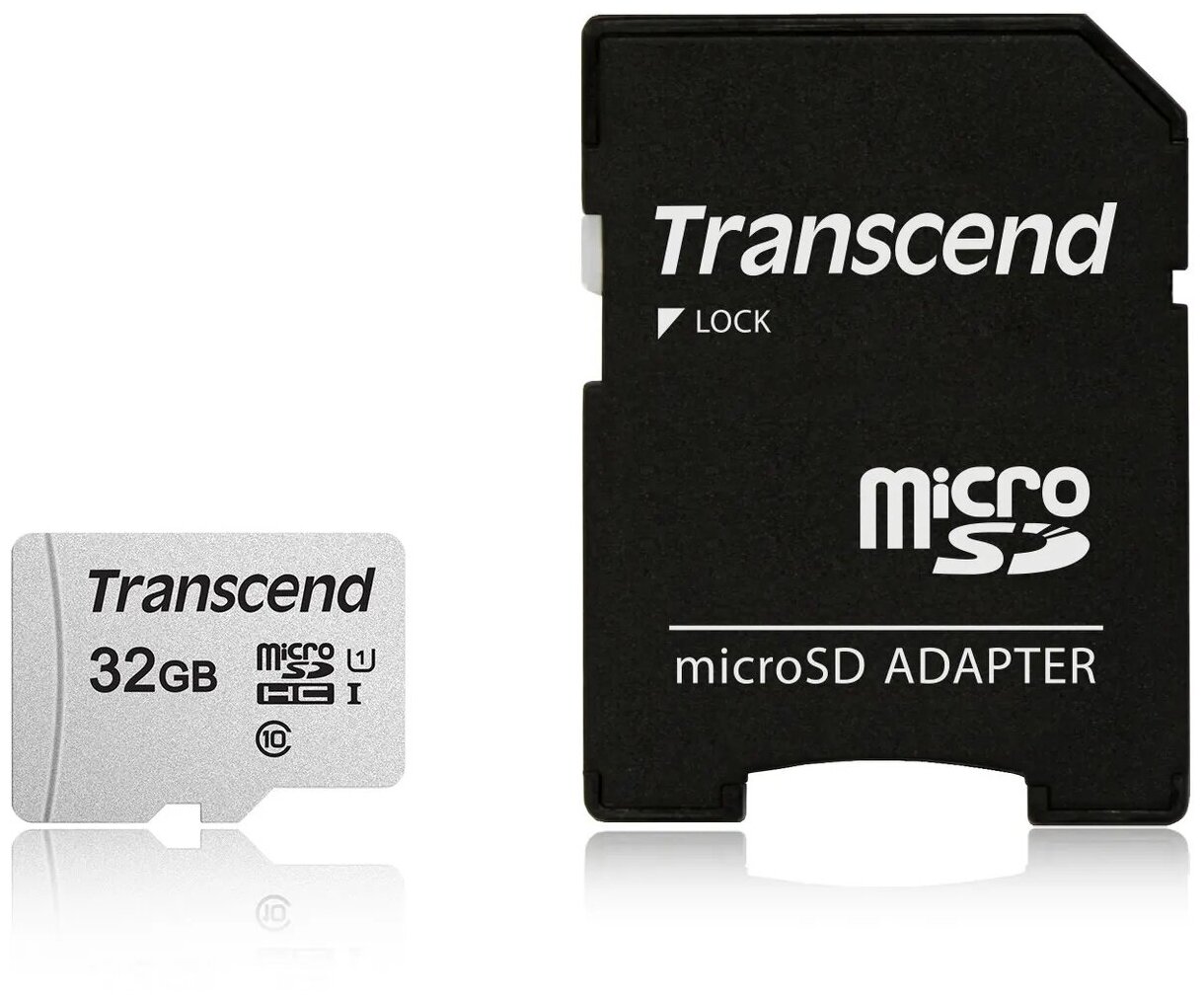 Карта памяти Transcend microSDHC 300S Class 10 UHS-I U1 (95/45MB/s) 32GB + ADP