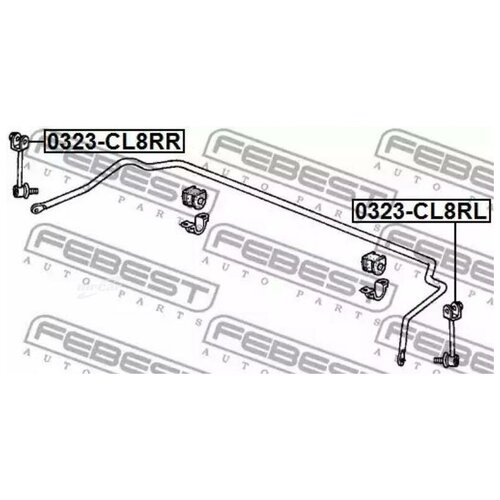 фото Febest 0323cl8rl тяга/стойка стабилизатора