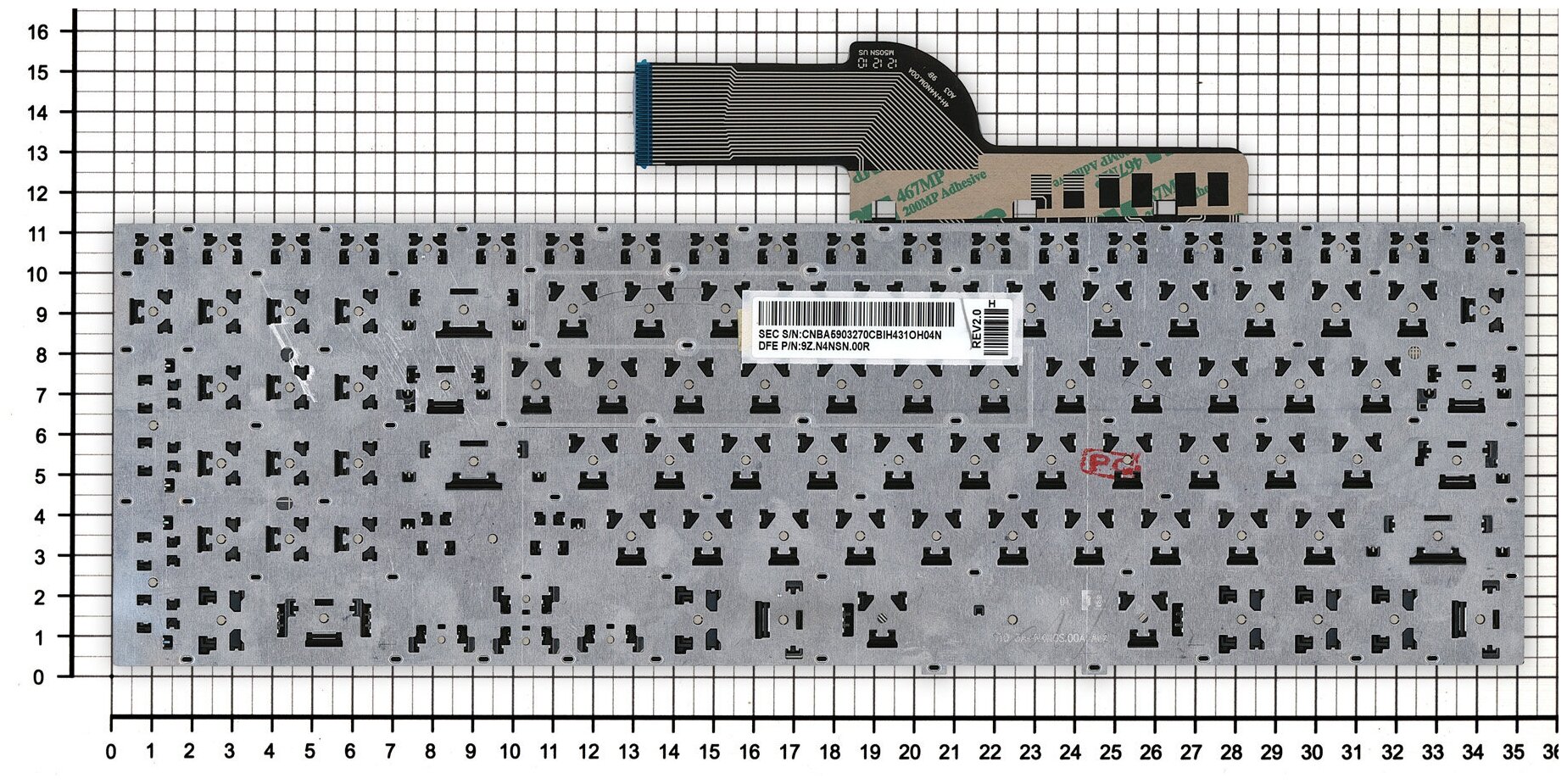 Клавиатура для ноутбука Samsumg BA75-04093C черная без рамки