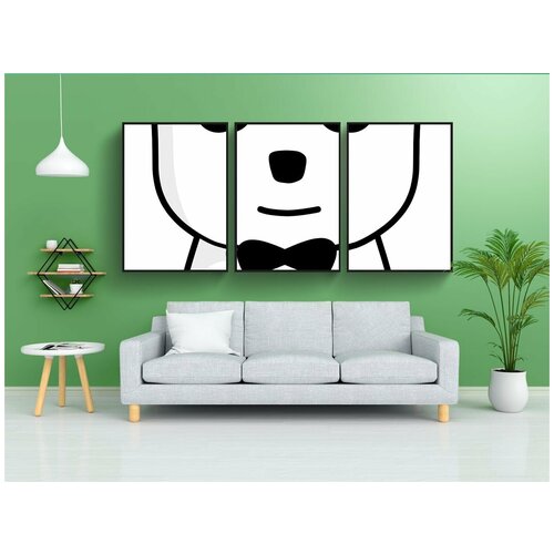 фото Набор модулных постеров для интерьера "нести, тедди, плюшевый мишка" 60x90 см. в тубусе, без рамки lotsprints