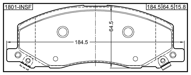Колодки тормозные передние комплект Febest 1801-INSF