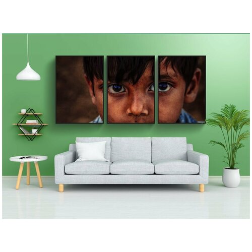 фото Набор модулных постеров для интерьера "ребенок, труд, рабочий" 60x90 см. в тубусе, без рамки lotsprints