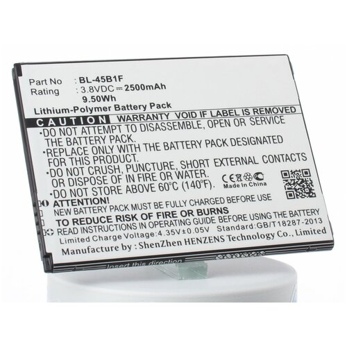 Аккумулятор iBatt iB-B1-M2152 2500mAh для LG BL-45B1F аккумулятор ibatt ib b1 m2156 2700mah для lg bl 46g1f
