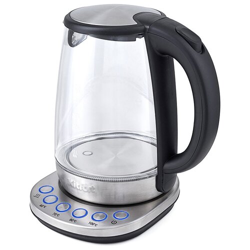 Чайник электрический KITFORT КТ-618 2200Вт серебристый и черный 524200₽