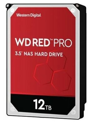Жесткий диск 12TB SATA 6Gbs Western Digital WD121KFBX Red Pro 35 NAS 7200rpm 256MB