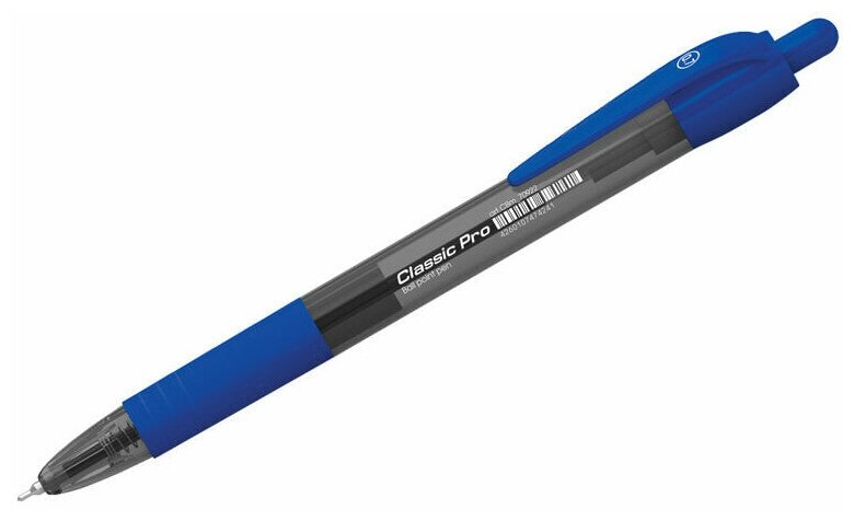 Ручка шариковая Berlingo автоматическая "Classic Pro", синяя, 0,7 мм (CBm_70922)