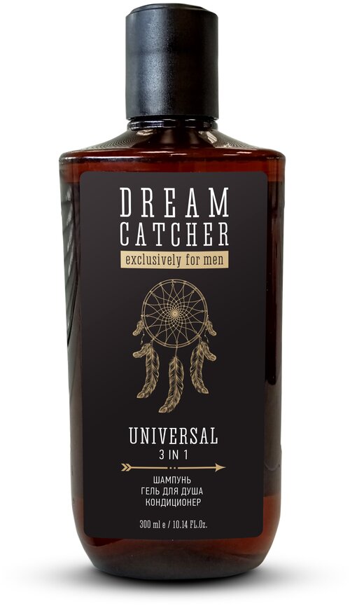 Шампунь, гель для душа, кондиционер 3в1 Dream Catcher UNIVERSAL 3 in 1, 300мл