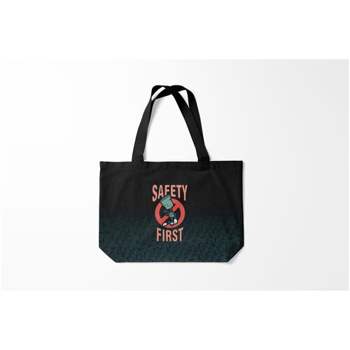 фото Сумка-шоппер / 46х35 см / профессии / разные безопасность превыше всего burnettie