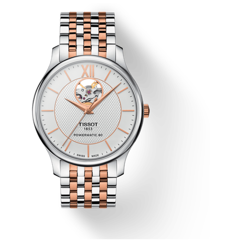 Наручные часы Tissot Tradition Powermatic 80 Open Heart T063.907.22.038.01