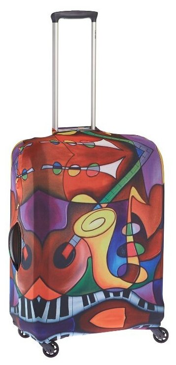 Чехол для чемодана M Best Bags Ч-1709960 цветной-SAX-Саксофон