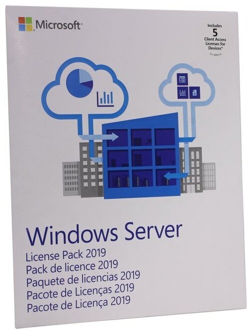 Операционная система Microsoft Windows Server CAL 2019 MLP 5 Device 64 bit Eng (R18-05656) Box