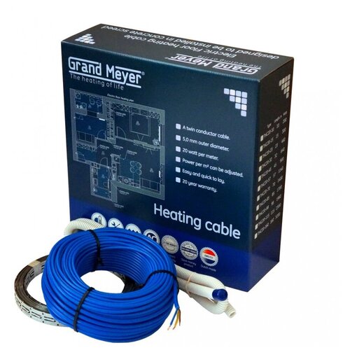 Греющий кабель, Grand Meyer, THC20-15 300Вт, 2.1 м2, длина кабеля 15 м