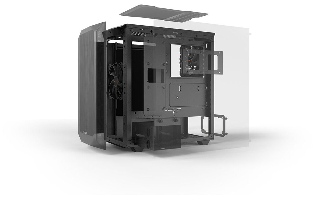 Корпус ATX Be quiet! BG036 без БП / 2х Pure Wings 2 140mm / 2xUSB 3.0 / audio - фото №12