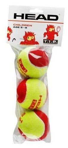 Мяч теннисный HEAD T.I.P Red арт.578213/578113 уп.3 шт