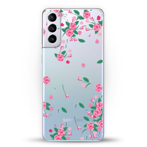 фото Силиконовый чехол розочки на samsung galaxy s21+ andy & paul