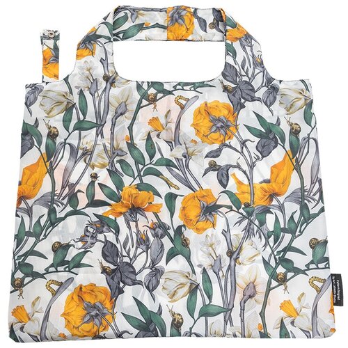 фото Сумка шоппер с паттерном, другая сторона охристая студия артемия лебедева