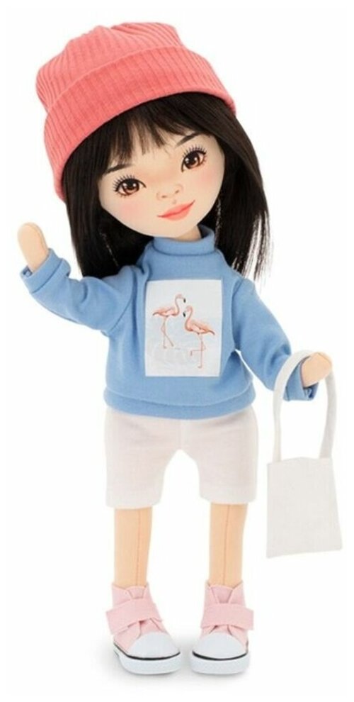 Orange Toys Мягкая кукла «Lilu в голубой толстовке», 32 см, серия спортивный стиль