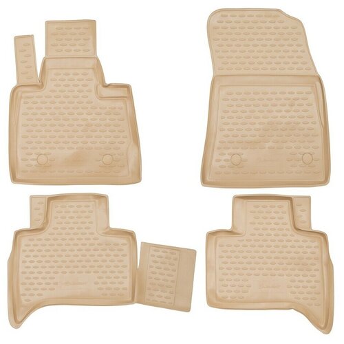 фото Коврики в салон bmw x5 1999-2006, 4 шт. (полиуретан, бежевые) element