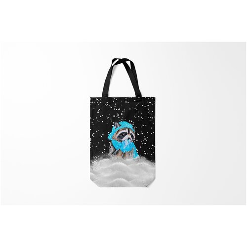 фото Сумка-шоппер / 31х42 см / девушкам / милые создания енот burnettie