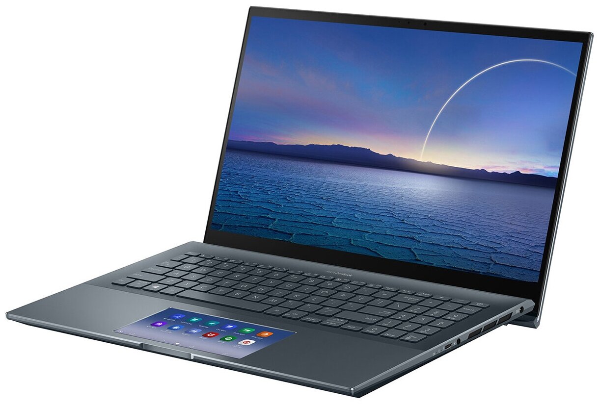 Ноутбук ASUS ZenBook Pro UX535LI-BO357T Intel i7-10870H16G1T SSD156 FHD IPS TouchGeForce GTX1650Ti 4GScreenPadWin10 Серый 90NB0RW1-M11200