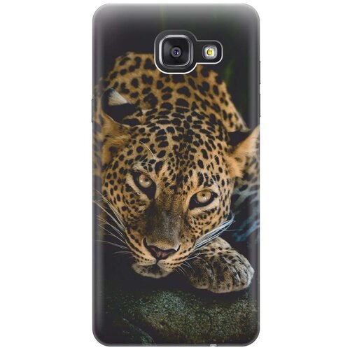 Ультратонкий силиконовый чехол-накладка для Samsung Galaxy A3 (2016) с принтом Загадочный леопард ультратонкий силиконовый чехол накладка для samsung galaxy a3 2016 с принтом леопард