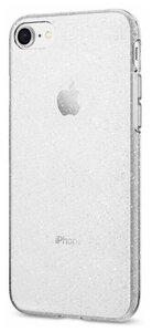 Фото Защитный чехол для Apple iPhone 7 / 8 / iPhone SE (2020) прозрачный с блестками защитный Эпл Айфон 7/8/СЕ (2020)