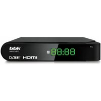 Цифровой телевизионный DVB-T2 ресивер BBK SMP027HDT2, черный, HDMI выход, USB флеш, пульт ДУ