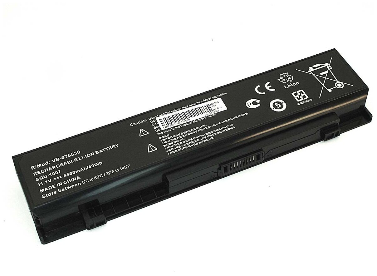 Аккумуляторная батарея для ноутбука LG Aurora ONOTE S430 11.1V 4400mAh SQU-1007-3S2P OEM черная