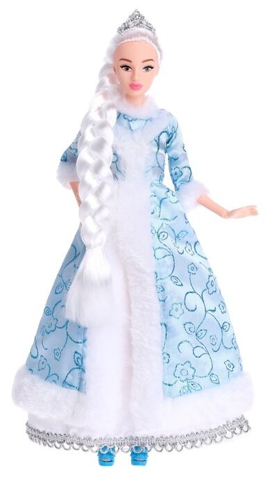 Кукла-модель Happy Valley Сказочная снегурочка Ксения, 32 см, 6919982 голубой