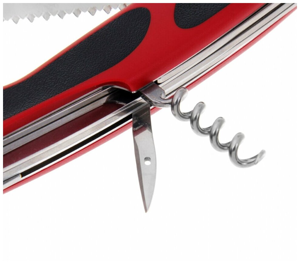 Нож перочинный Victorinox RangerGrip 55 (0.9563.C) 130мм 12функций красный/черный карт.коробка [0.9563.c ] - фото №6