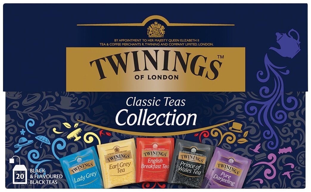 TWININGS Чай ассорти "Классическая коллекция" (20 пакетиков) - фотография № 2