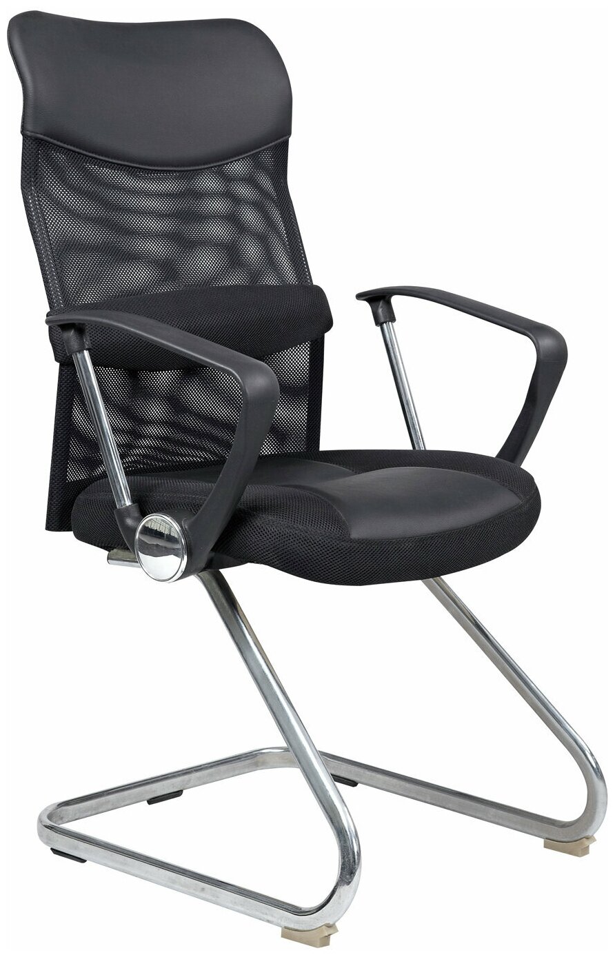 Кресло компьютерное ТМ дэфо DIRECT CF ткань/экокожа, черный