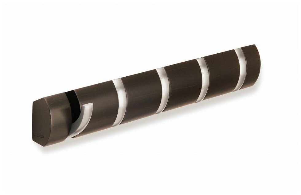 Вешалка Umbra Flip 5 крючков коричневый 5 шт. 50.8 см 3 см 50.8 см - фото №8