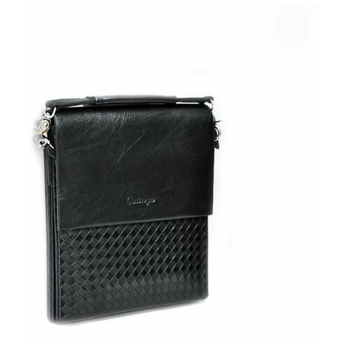 фото Сумка планшет catiroya повседневная, натуральная кожа, внутренний карман, черный