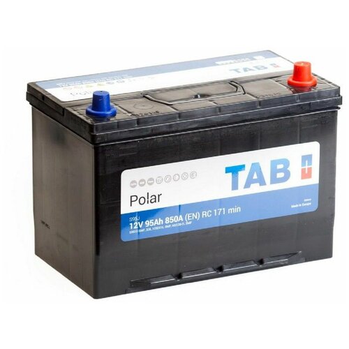 фото Аккумуляторная батарея tab polar 6ст-95.0 (59518) (обратная полярность, азиатский типоразмер, бортик)