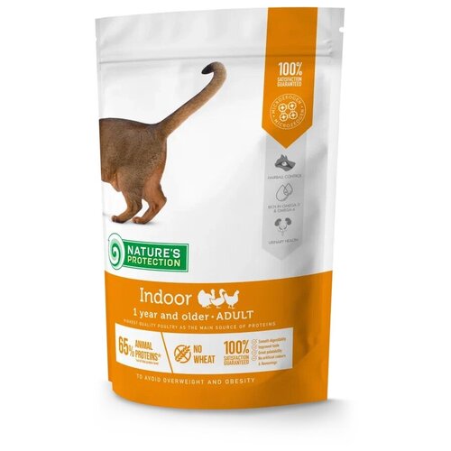 Натур Протекшн 57639 Indoor сух.д/домашних кошек Птица 400г