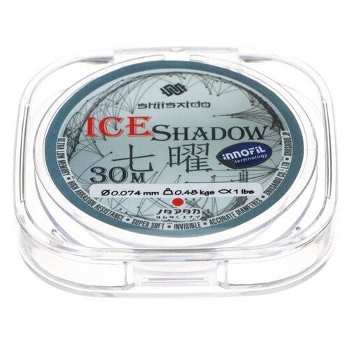 Леска "Shii Saido" Ice Shadow, L-30 м, d-0,074 мм, test-0,48 кг, прозрачная/10/400/