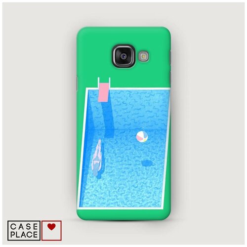 фото Чехол пластиковый samsung galaxy a7 2016 минималистичный бассейн case place